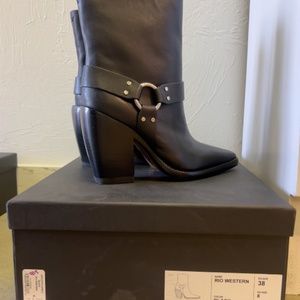 Rag & Bone Rio Western Boot Black